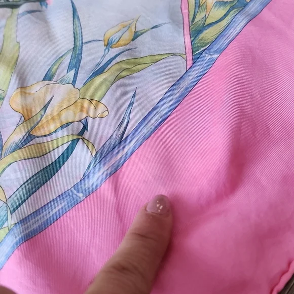 Original Rare 1989 Hermès Paris Silk Scarf “ Giverny” by Laurence Bourthoumieux - Picture 9 of 15